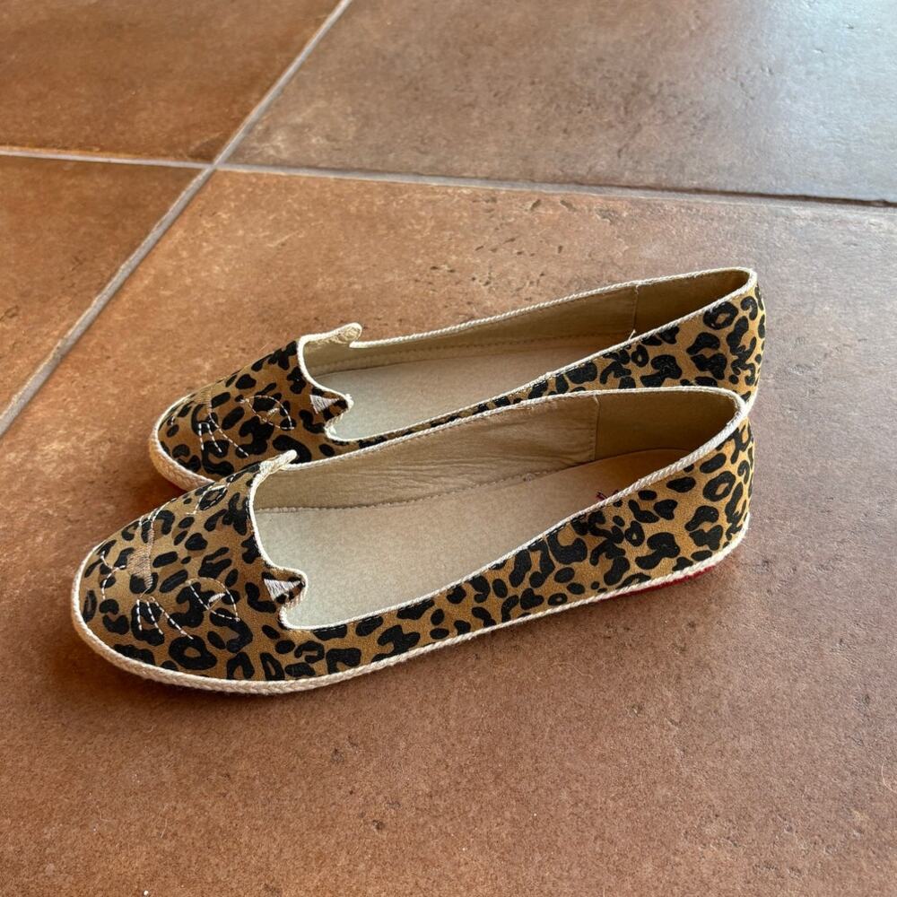 Pepaloves Leopard Novelty Flats w Espadrille Styling size 41/US 10 - Picture 12 of 13